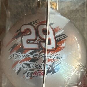 New In Original Box. Winners Circle NASCAR #29 Kevin Harvick Gray Glass Ornament